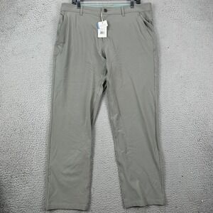 NEW Free Fly Mens 36X30 Nomad Pants Chino Light Gray Performance Stretch Pocket